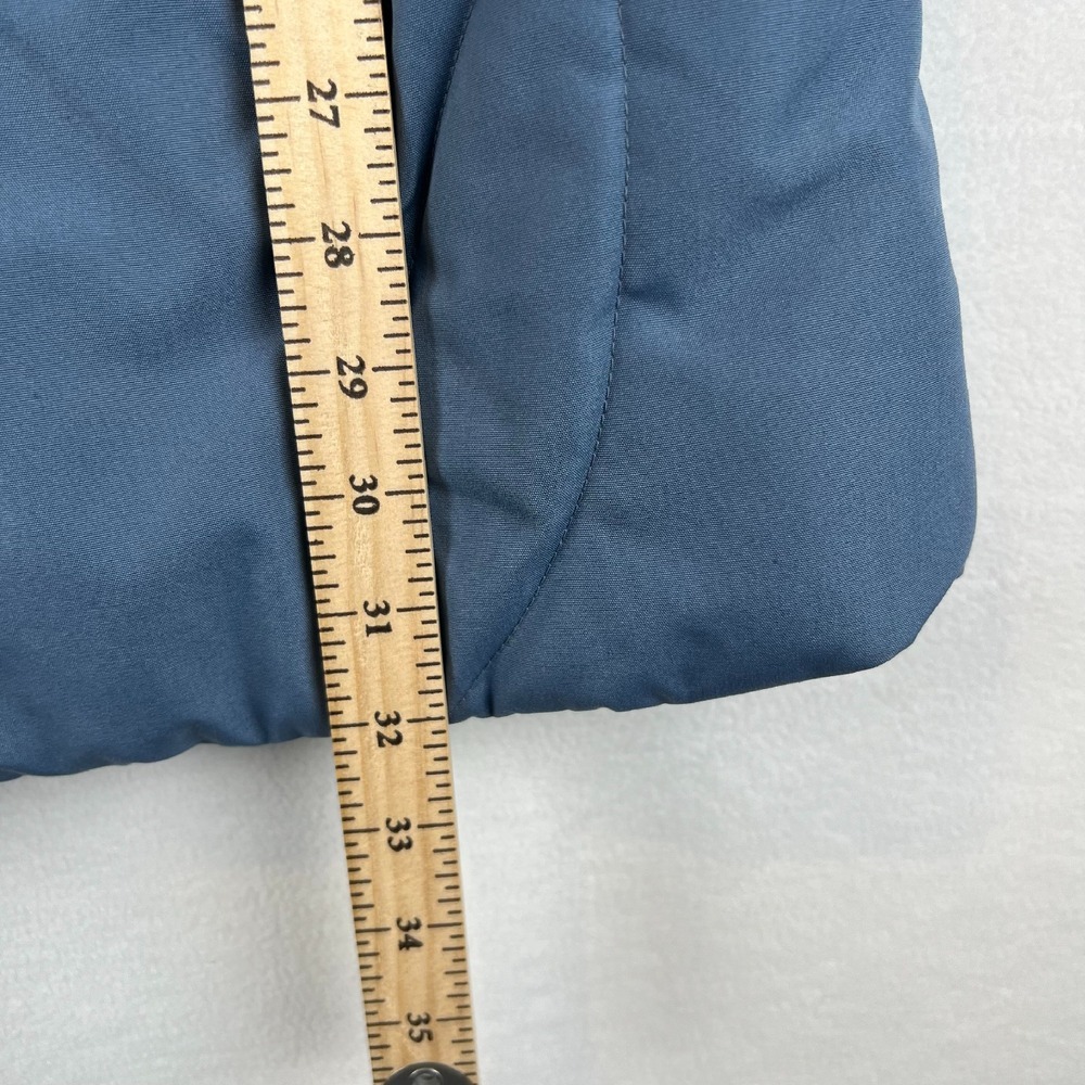 VTG Ms Freddi Quilted Coat Padded Lined Button Front Blue Jacket‎ Size 16 - Picture 6 of 8